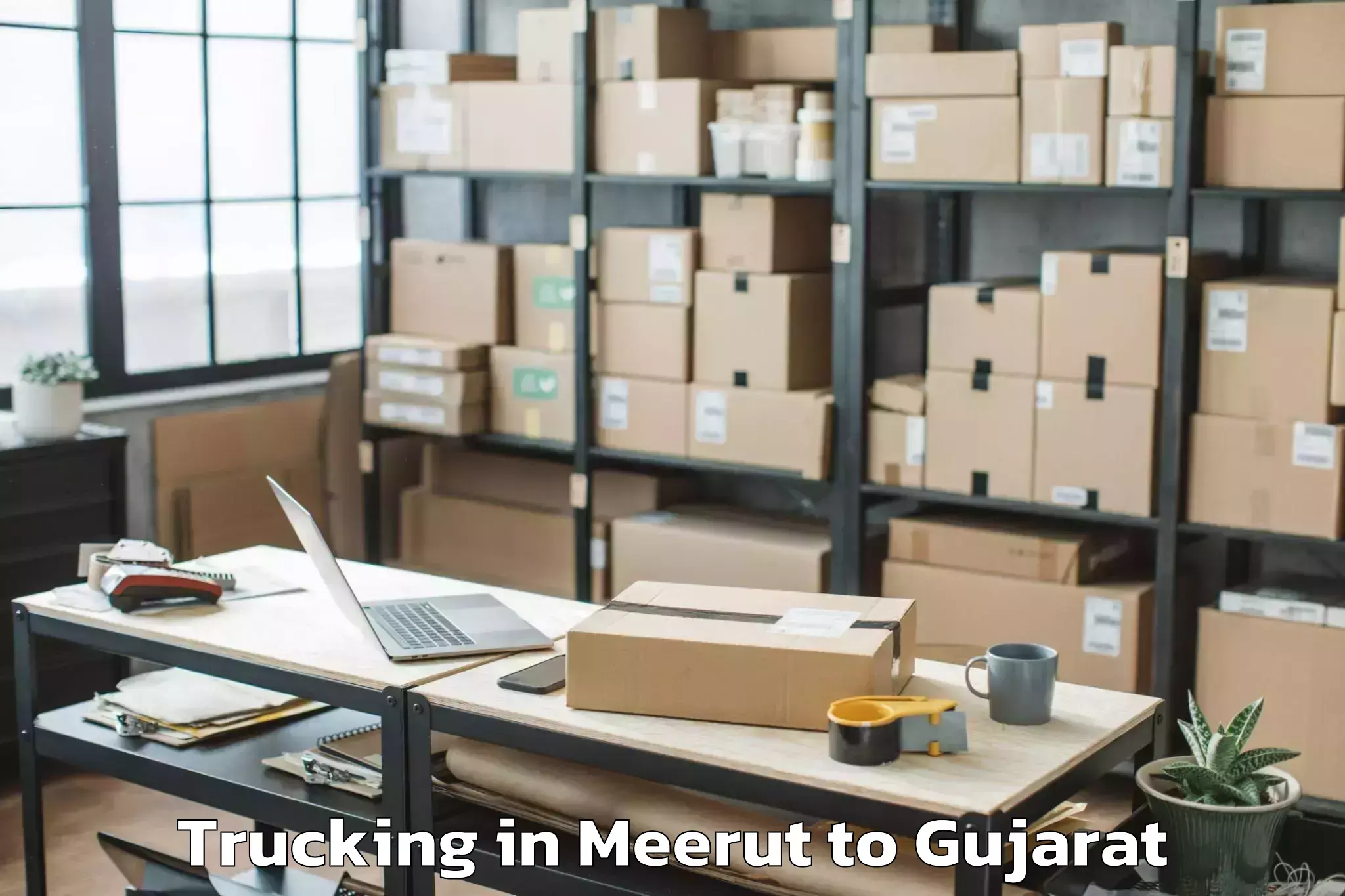 Quality Meerut to Iiit Surat Trucking